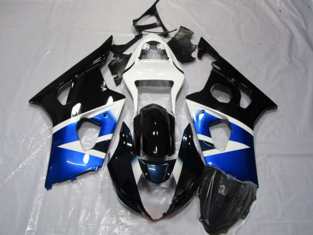Carenagem Moto GSXR 1000 K3 2003-2004 - Azul Preto Branco
