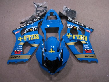 Carenagem Moto GSXR 1000 K3 2003-2004 - Azul Rizla Q8 Oils