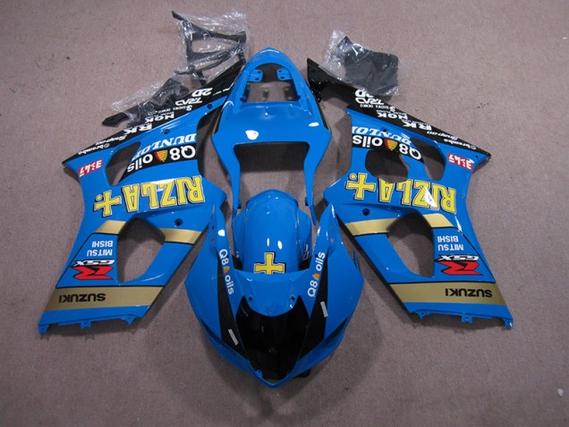 Carenagem Moto GSXR 1000 K3 2003-2004 - Azul Rizla Q8 Oils