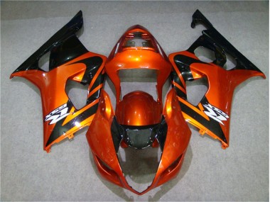 Carenagem Moto GSXR 1000 K3 2003-2004 - Laranja Preto