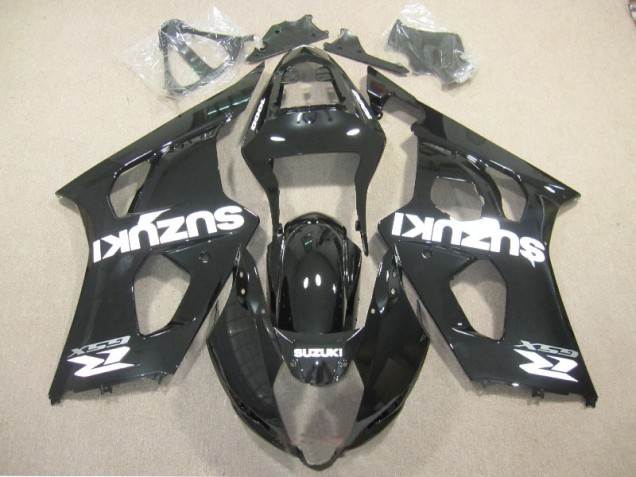 Carenagem Moto GSXR 1000 K3 2003-2004 - Preto Branco Decalque Carenagem Moto GSXR 1000 K3 2003-2004 - Preto Branco Decalque