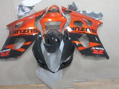 Carenagem Moto GSXR 1000 K3 2003-2004 - Preto Laranja