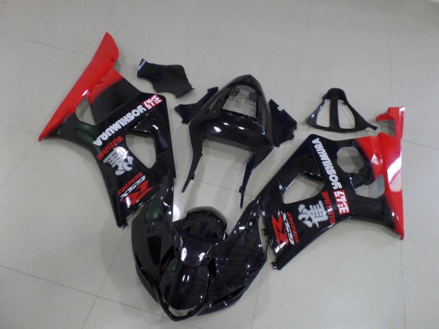 Carenagem Moto GSXR 1000 K3 2003-2004 - Preto & Vermelho Carenagem Moto GSXR 1000 K3 2003-2004 - Preto & Vermelho