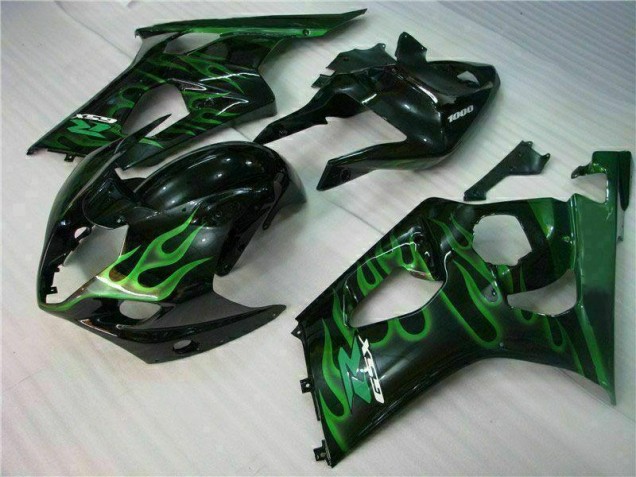 Carenagem Moto GSXR 1000 K3 2003-2004 - Verde Preto Carenagem Moto GSXR 1000 K3 2003-2004 - Verde Preto