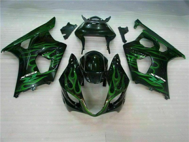 Carenagem Moto GSXR 1000 K3 2003-2004 - Verde Preto Carenagem Moto GSXR 1000 K3 2003-2004 - Verde Preto