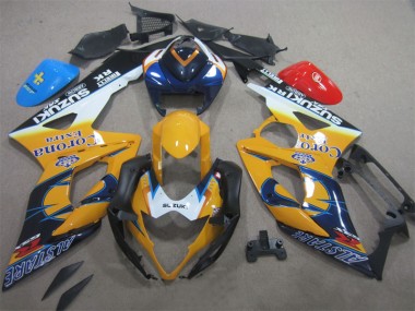 Carenagem Moto GSXR 1000 K5 2005-2006 - Amarelo Azul Corona Extra