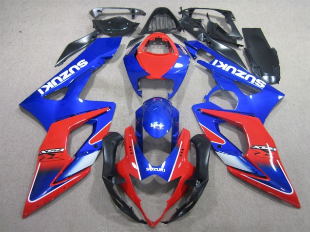 Carenagem Moto GSXR 1000 K5 2005-2006 - Azul Vermelho