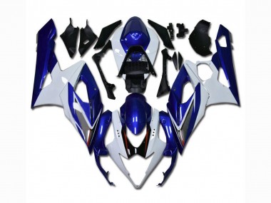 Carenagem Moto GSXR 1000 K5 2005-2006 - Branco Azul