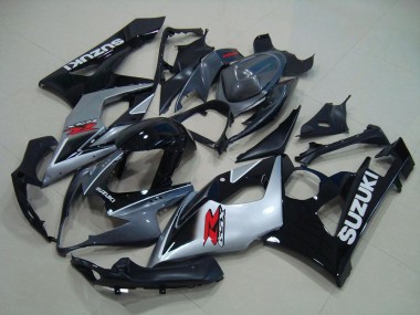 Carenagem Moto GSXR 1000 K5 2005-2006 - Cinzento Preto Prata