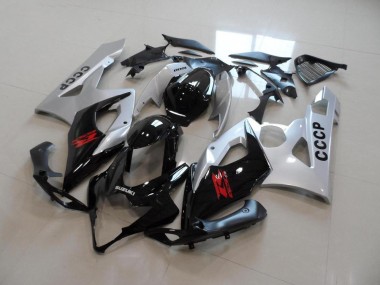 Carenagem Moto GSXR 1000 K5 2005-2006 - Prata Preto