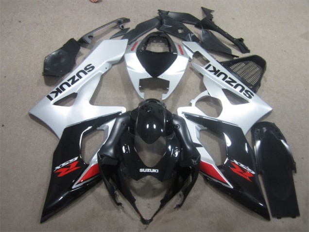 Carenagem Moto GSXR 1000 K5 2005-2006 - Preto Branco