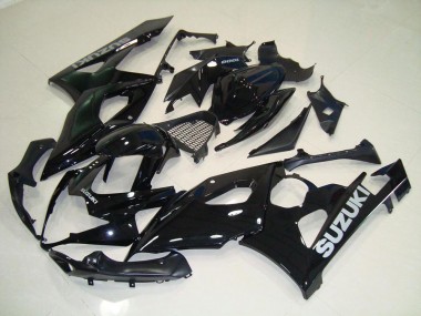 Carenagem Moto GSXR 1000 K5 2005-2006 - Preto Prata Decalques