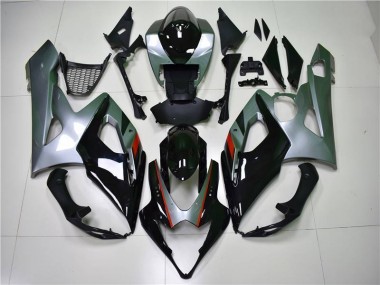 Carenagem Moto GSXR 1000 K5 2005-2006 - Preto Prata