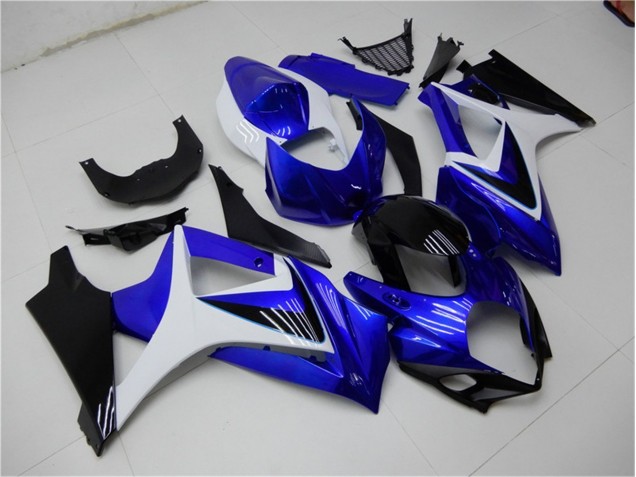 Carenagem Moto GSXR 1000 K7 2007-2008 - Azul Branco Preto