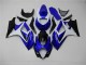 Carenagem Moto GSXR 1000 K7 2007-2008 - Azul Branco Preto