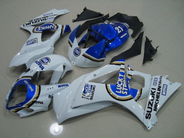 Carenagem Moto GSXR 1000 K7 2007-2008 - Azul Lucky Strike