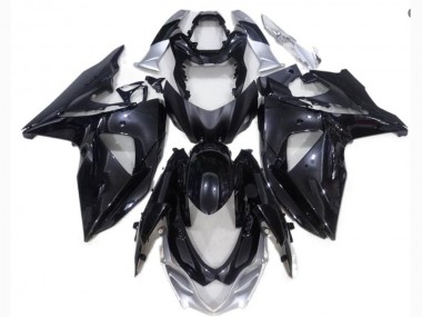 Carenagem Moto GSXR 1000 K9 2009-2016 - Preto Prata