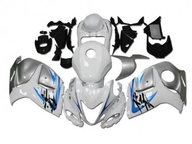 Carenagem Moto GSXR 1300 Hayabusa 1996-2007 - Branco Azul