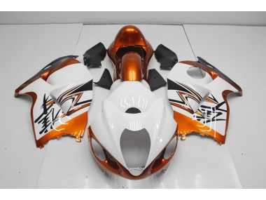 Carenagem Moto GSXR 1300 Hayabusa 1996-2007 - Branco Laranja