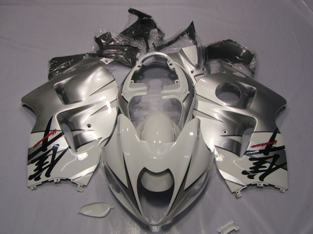Carenagem Moto GSXR 1300 Hayabusa 1996-2007 - Branco Preto Decalque
