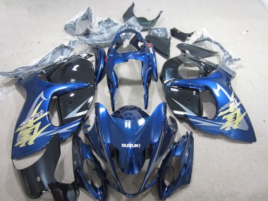 Carenagem Moto GSXR 1300 Hayabusa 2008-2019 - Azul Branco Ouro Decalque