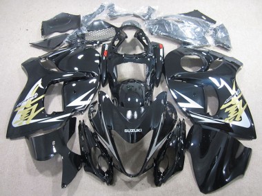 Carenagem Moto GSXR 1300 Hayabusa 2008-2019 - Preto Ouro Decalque