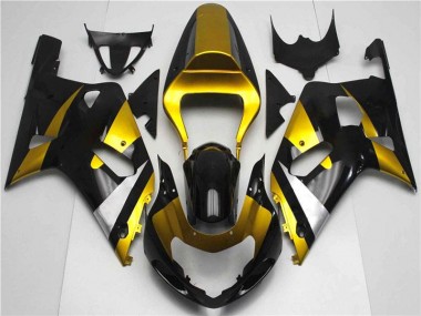 Carenagem Moto GSXR 600 / 750 K1 K2 K3 2001-2003 - Ouro Preto