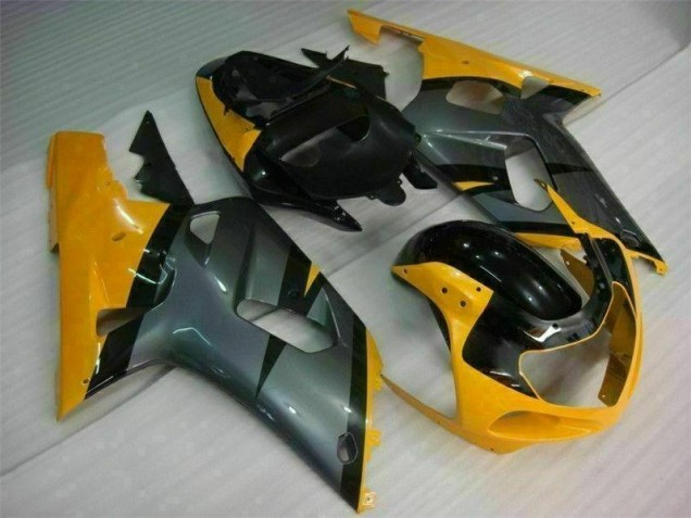 Carenagem Moto GSXR 600 / 750 K1 K2 K3 2001-2003 - Preto Amarelo