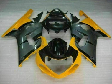 Carenagem Moto GSXR 600 / 750 K1 K2 K3 2001-2003 - Preto Amarelo