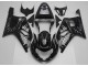 Carenagem Moto GSXR 600 / 750 K1 K2 K3 2001-2003 - Preto Branco Chama