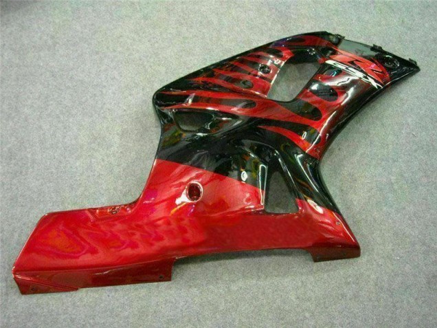 Carenagem Moto GSXR 600 / 750 K1 K2 K3 2001-2003 - Vermelho Preto Carenagem Moto GSXR 600 / 750 K1 K2 K3 2001-2003 - Vermelho Preto