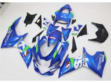 Carenagem Moto GSXR 600 / 750 K11 2011-2021 - Azul Branco Verde