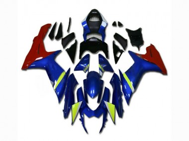 Carenagem Moto GSXR 600 / 750 K11 2011-2021 - Azul Vermelho