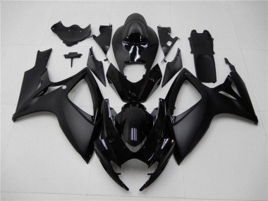 Carenagem Moto GSXR 600 / 750 K6 2006-2007 - Preto Fosco
