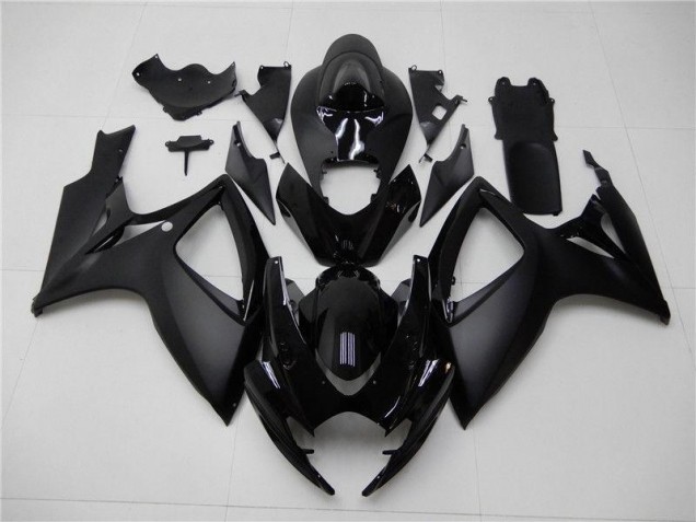 Carenagem Moto GSXR 600 / 750 K6 2006-2007 - Preto Fosco