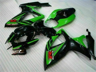 Carenagem Moto GSXR 600 / 750 K6 2006-2007 - Preto Verde