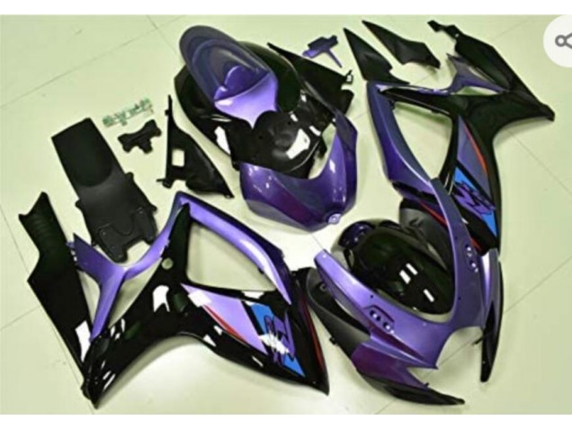 Carenagem Moto GSXR 600 / 750 K6 2006-2007 - Roxo Preto