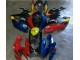 Carenagem Moto GSXR 600 / 750 K6 2006-2007 - Vermelho Azul