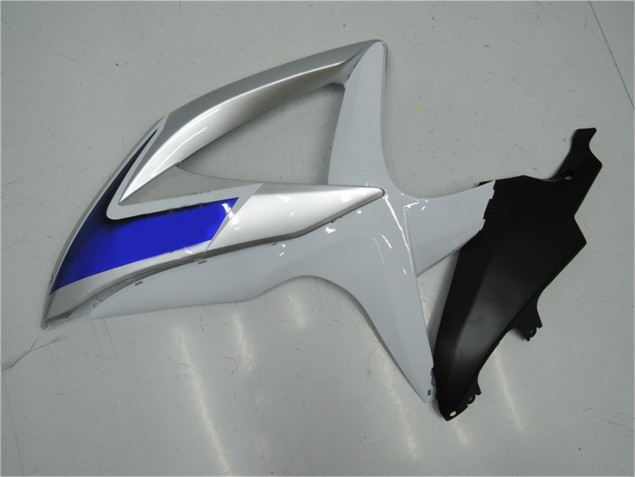 Carenagem Moto GSXR 600 / 750 K8 2008-2010 - Branco Prata Azul