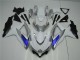 Carenagem Moto GSXR 600 / 750 K8 2008-2010 - Branco Prata Azul