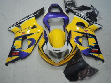 Carenagem Moto GSXR 600 K1 K2 K3 2001-2003 - Amarelo Roxo