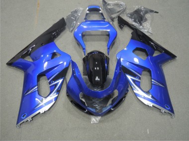 Carenagem Moto GSXR 600 K1 K2 K3 2001-2003 - Azul