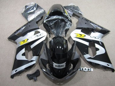 Carenagem Moto GSXR 600 K1 K2 K3 2001-2003 - Preto Branco