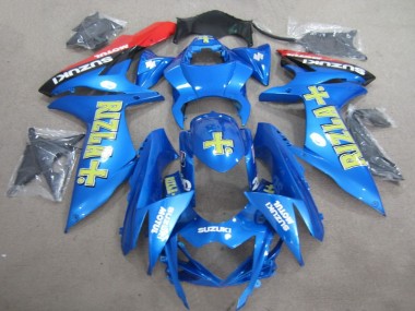 Carenagem Moto GSXR 600 K11 2011-2021 - Azul Amarelo Rizla