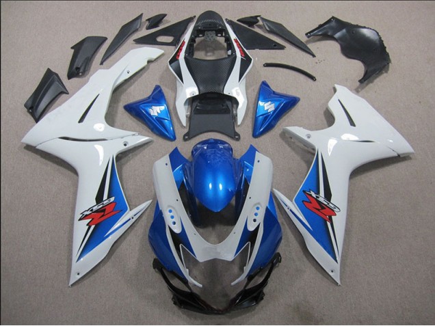 Carenagem Moto GSXR 600 K11 2011-2021 - Branco Azul Carenagem Moto GSXR 600 K11 2011-2021 - Branco Azul