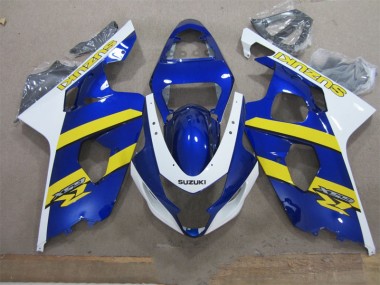 Carenagem Moto GSXR 600 K4 2004-2005 - Azul Branco Amarelo