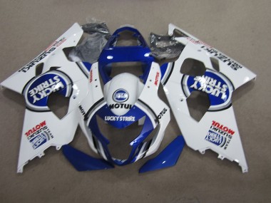 Carenagem Moto GSXR 600 K4 2004-2005 - Azul Branco Lucky Strike Motul