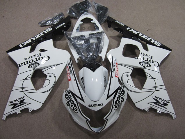 Carenagem Moto GSXR 600 K4 2004-2005 - Branco Corona Extra Motul