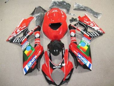 Carenagem Moto GSXR 600 K4 2004-2005 - Vermelho Preto