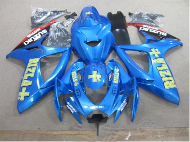 Carenagem Moto GSXR 600 K6 2006-2007 - Azul Amarelo Rizla